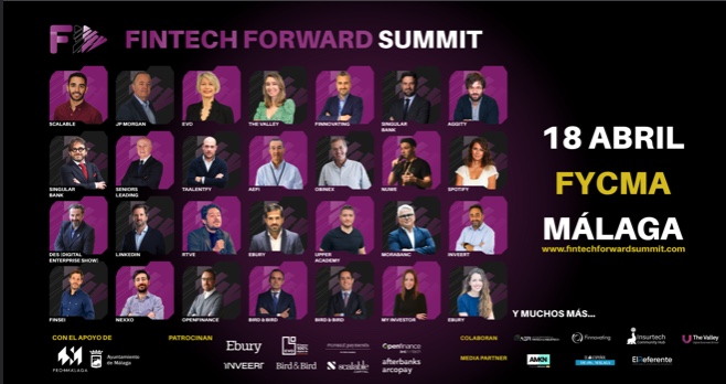 Cuenta atrás para la celebración del evento Fintech Forward Summit el 18 de abril en Málaga