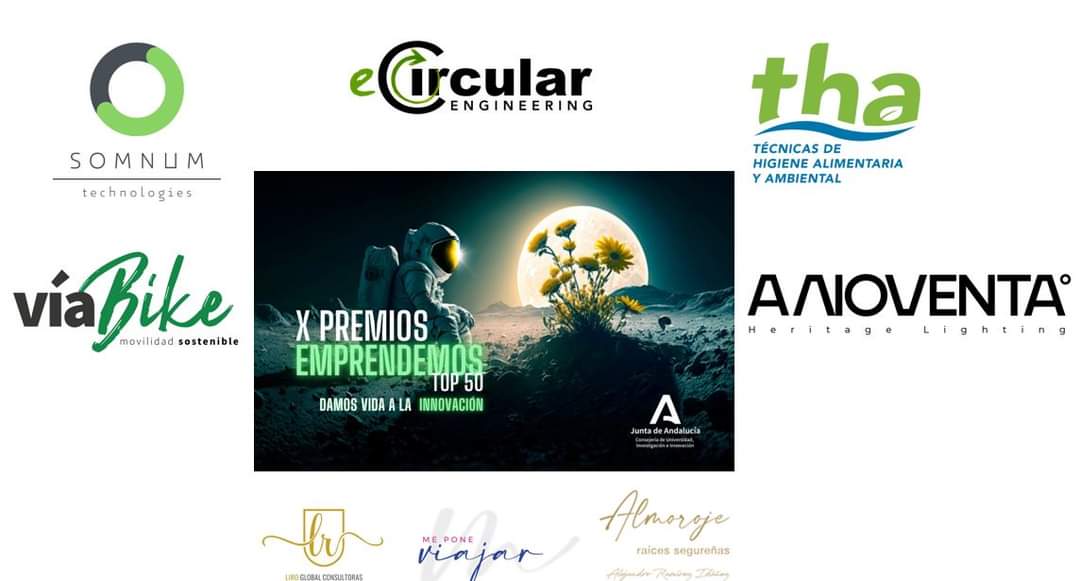 Cinco empresas de Jaén finalistas de los X Premios Emprendemos Top50 de la Junta